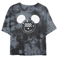 thumbnail image 1 of Junior's Mickey & Friends Aquarius Mousey Silhouette Graphic Crop T-Shirt Black/Charcoal Medium, 1 of 4
