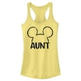thumbnail image 1 of Junior's Mickey & Friends Aunt Line Ears Racerback Tank Top, 1 of 4