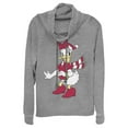 thumbnail image 1 of Junior's Mickey & Friends Christmas Daisy Duck Cowl Neck Sweatshirt, 1 of 4