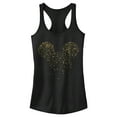 thumbnail image 1 of Junior's Mickey & Friends Confetti Logo Racerback Tank Top Black Large, 1 of 10