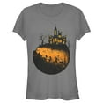 thumbnail image 1 of Junior's Mickey & Friends Halloween Haunted Mansion Graphic Tee Charcoal X Large, 1 of 3