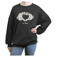 thumbnail image 1 of Junior's Mickey & Friends Heart Hands Love  Sweatshirt, 1 of 3