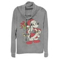 thumbnail image 1 of Junior's Mickey & Friends Mickey Mouse Is Santa  Cowl Neck Sweatshirt, 1 of 4
