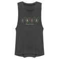thumbnail image 1 of Junior's Mickey & Friends Neon Outline  Festival Muscle Graphic Tee Charcoal Large, 1 of 4