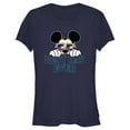 thumbnail image 1 of Junior's Mickey & Friends Tropical Best Day Ever Graphic Tee Navy Blue X Large, 1 of 3