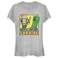 thumbnail image 1 of Junior's Minecraft Create Explore Survive  Graphic Tee Athletic Heather X Large, 1 of 3