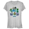 thumbnail image 1 of Junior's Minecraft Legends Watercolor Mobs  Graphic Tee Athletic Heather Small, 1 of 3