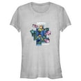 thumbnail image 1 of Junior's Minecraft Under the Sea  Graphic Tee Athletic Heather Small, 1 of 3