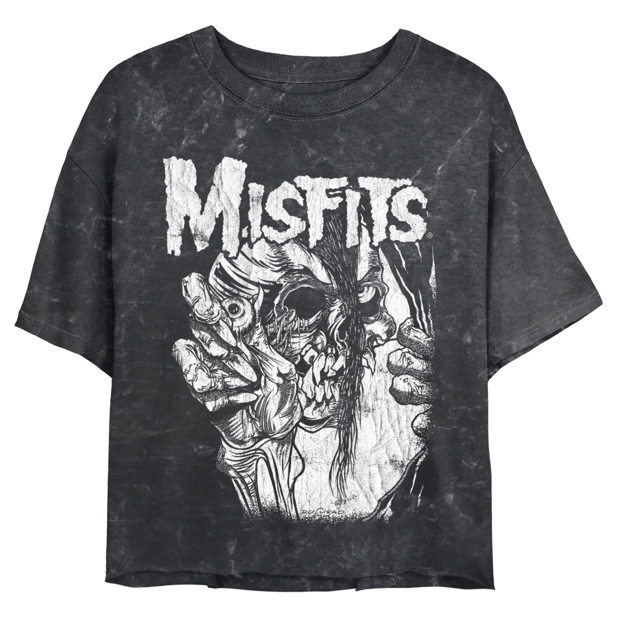 Men's Misfits Fiend Skull Red Logo Graphic Tee Beige 2X Men's Misfits Fiend Skull Red Logo Graphic Tee Beige 2X
