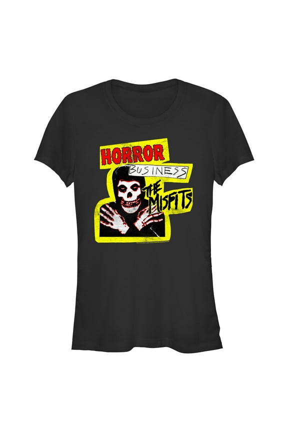 Junior's Misfits Horror Business  Graphic Tee Black Large