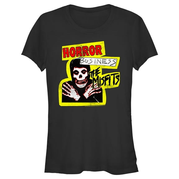 Junior's Misfits Horror Business  Graphic Tee Black X Large