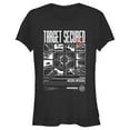 thumbnail image 1 of Junior's Mission: Impossible Dead Reckoning Target Secured Black and White TV  Graphic Tee Black Small, 1 of 3