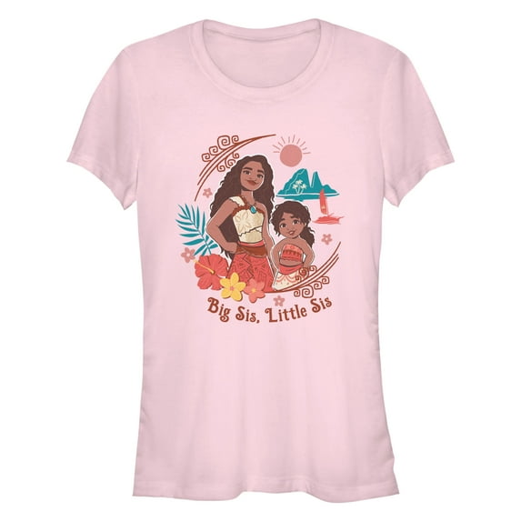 Junior's Moana 2 Big Sis Little Sis Portrait Graphic T-Shirt