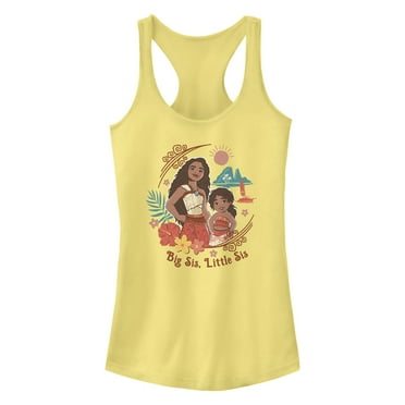 Junior's Moana 2 Big Sis Little Sis Portrait  Racerback Tank Top