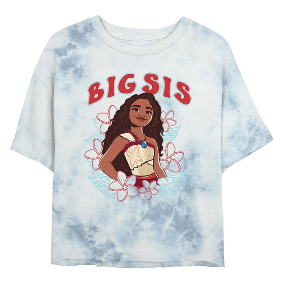 Junior's Moana 2 Big Sis Moana Portrait Graphic Crop T-Shirt