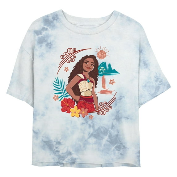 Junior's Moana 2 Fearless Adventurer Moana Graphic Crop T-Shirt