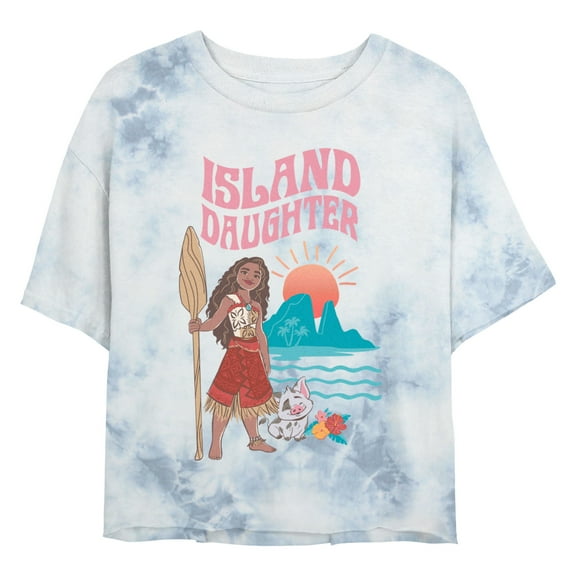 Junior's Moana 2 Island Daughter Moana Graphic Crop T-Shirt