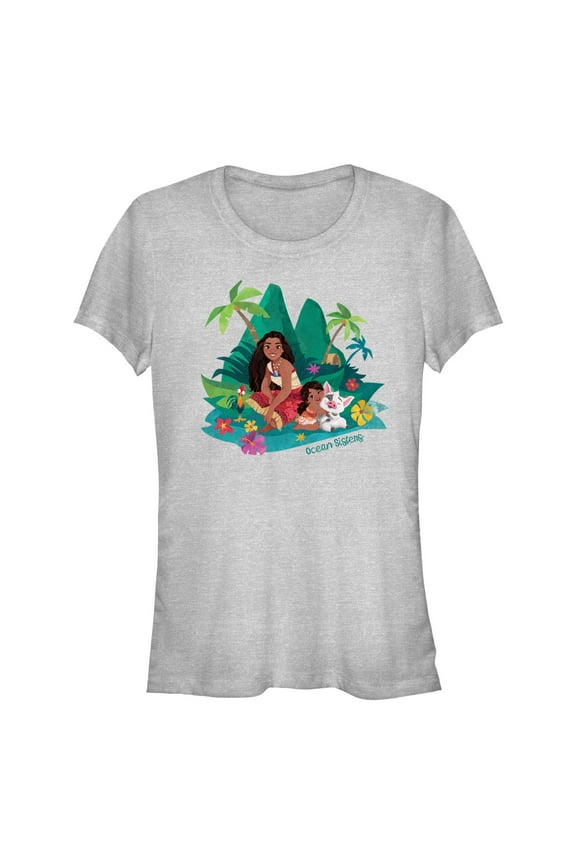 Junior's Moana 2 Ocean Sisters  Graphic T-Shirt