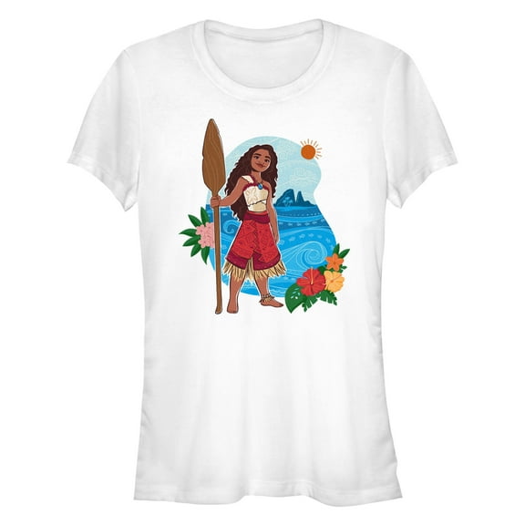 Junior's Moana 2 Paddle Portrait  Graphic T-Shirt