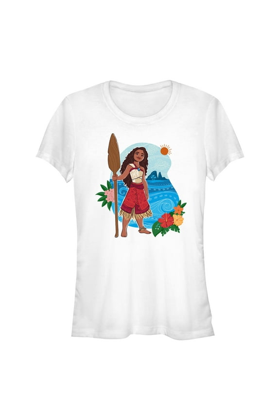 Junior's Moana 2 Paddle Portrait  Graphic T-Shirt