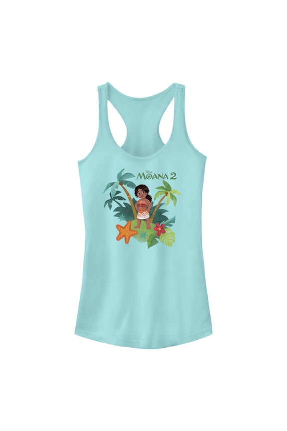 Junior's Moana 2 Simea Portrait Racerback Tank Top