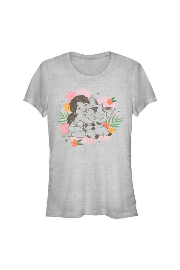 Junior's Moana 2 Simea and Pua Graphic T-Shirt