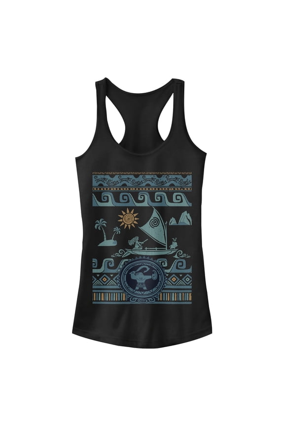 Junior's Moana Ocean Journey  Racerback Tank Top