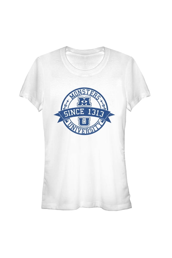 Junior's Monsters Inc MU Since 1313 Graphic Tee White Medium