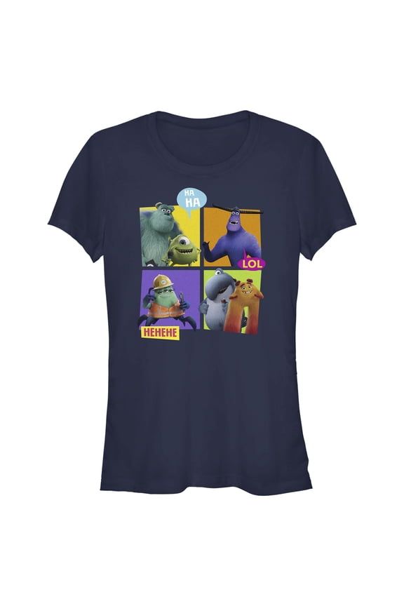 Junior's Monsters at Work Monster MIFT Crew Graphic Tee Navy Blue Large