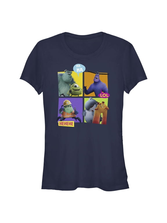Junior's Monsters at Work Monster MIFT Crew Graphic Tee Navy Blue X Large