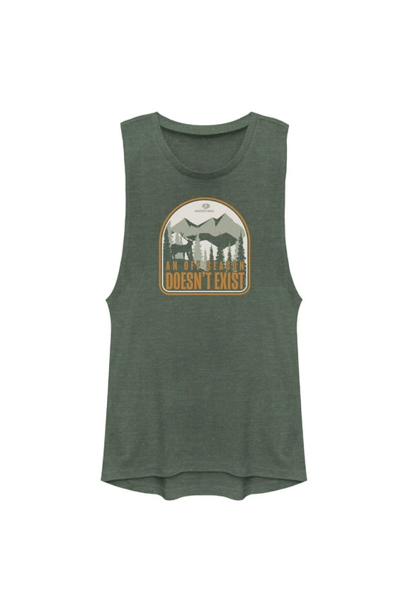 Junior's Mossy Oak An Off Season Doesn't Exist Festival Muscle Graphic Tee Royal Pine X Large