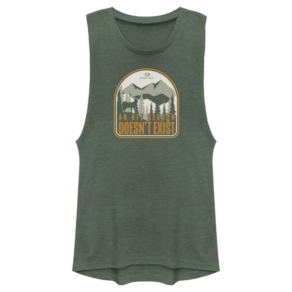 Junior's Mossy Oak An Off Season Doesn't Exist Festival Muscle Graphic Tee Royal Pine X Small