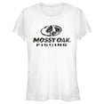 thumbnail image 1 of Junior's Mossy Oak Black Water Fishing Logo  Graphic Tee White Medium, 1 of 3