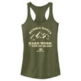thumbnail image 1 of Junior's Mossy Oak Humble Roots Hard Work and a Ton of Heart  Racerback Tank Top Military Green X Small, 1 of 4