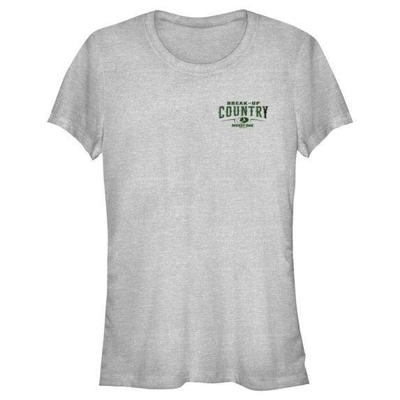 Junior's Mossy Oak Small Break-Up Country Logo Graphic Tee Athletic Heather Large