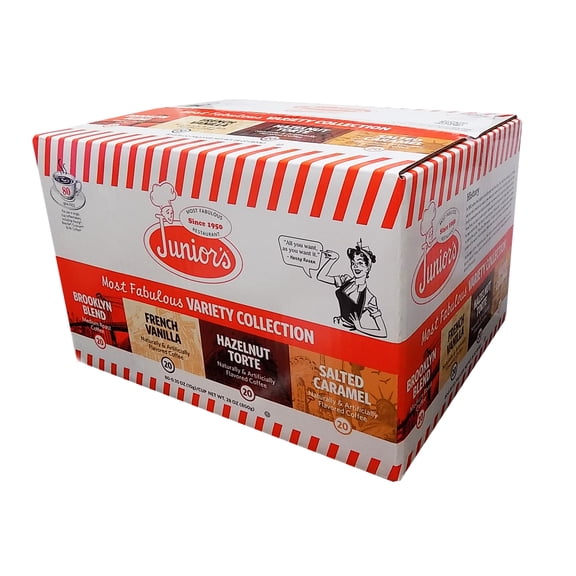 Junior's Most Fabulous Variety Collection 80 Count Single Serve Coffee Cups