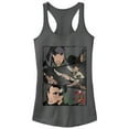thumbnail image 1 of Junior's Mulan Battle Panels  Racerback Tank Top Charcoal Large, 1 of 3
