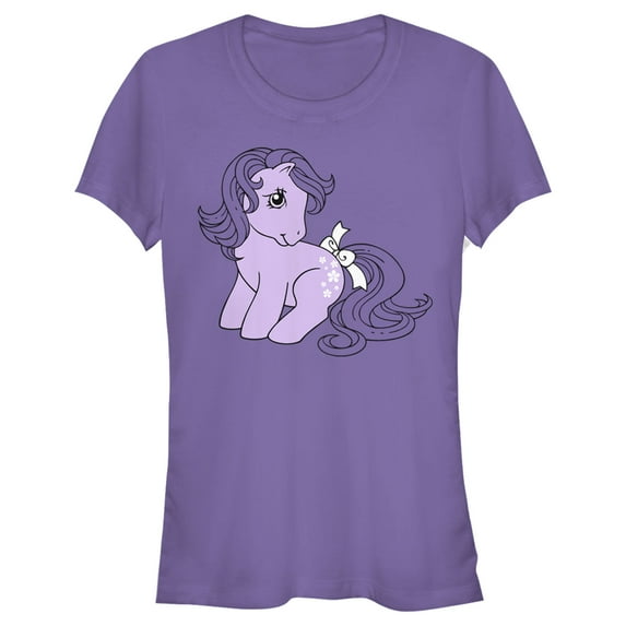 Junior's My Little Pony Blossom Cutie Mark Graphic Tee Purple Small