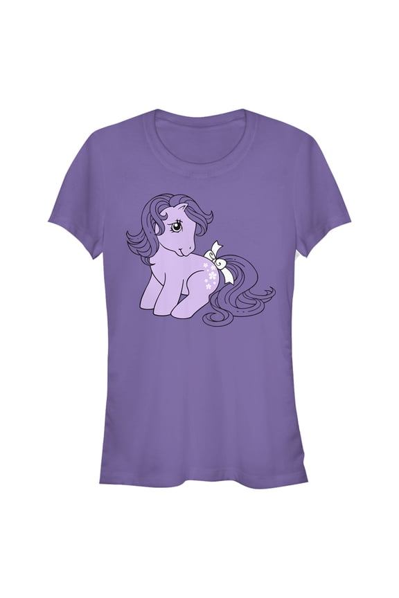 Junior's My Little Pony Blossom Cutie Mark Graphic Tee Purple Small