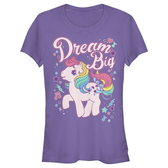 Junior's My Little Pony Parasol Dream Big Graphic Tee Purple X Large