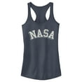 thumbnail image 1 of Junior's NASA Curved 3D Bold Logo  Racerback Tank Top Indigo X Large, 1 of 3