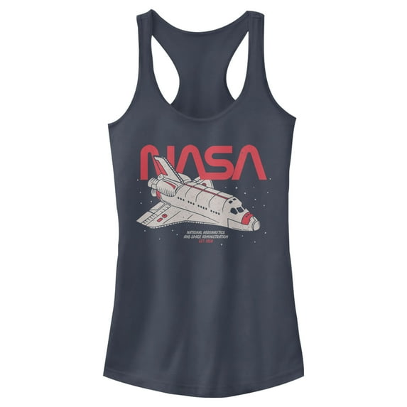 Junior's NASA Journey Through Stars Racerback Tank Top Indigo 2X Large