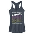 thumbnail image 1 of Junior's NASA Logo Starry Repeat  Racerback Tank Top Indigo 2X Large, 1 of 3
