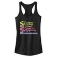 thumbnail image 1 of Junior's NASA Ombre Sunset Shuttle Program Racerback Tank Top Black Small, 1 of 4
