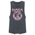 thumbnail image 1 of Junior's NASA Shuttle Emblem Festival Muscle Graphic Tee Denim Blue Heather 2X Large, 1 of 3