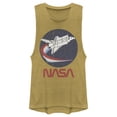 thumbnail image 1 of Junior's NASA Shuttle Three Color Swoosh Circle  Festival Muscle Graphic Tee Gold Heather Medium, 1 of 3