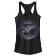thumbnail image 1 of Junior's NASA Space Rocket  Racerback Tank Top Black X Large, 1 of 4