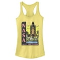 thumbnail image 1 of Junior's NASA Vintage Space Program  Racerback Tank Top Banana X Small, 1 of 3