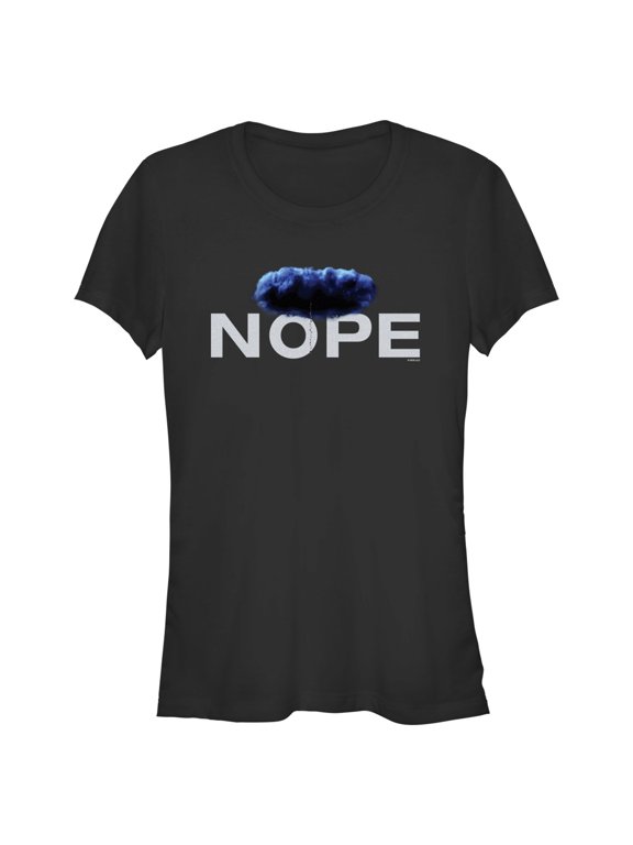 Junior's NOPE Nope Cloud Graphic Tee Black Medium