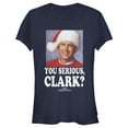 thumbnail image 1 of Junior's National Lampoon's Christmas Vacation You Serious, Clark  Graphic Tee Navy Blue Large, 1 of 3
